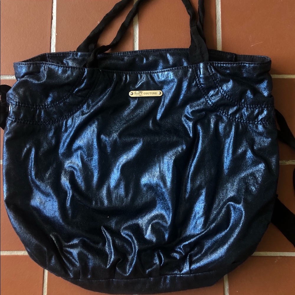 Juicy Couture Navy Shimmer Tote Bag